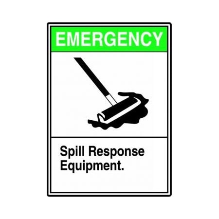 SAFETY SIGN EMERGENCY  SPILL MRSK900VA